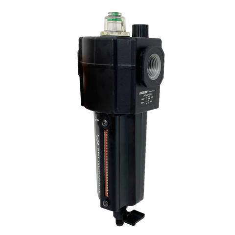 Norgren Excelon L74C 1/2-inch NPT oil-fog air lubricator with metal bowl and oil level indicator. Representative image for Rolair LUB0500.