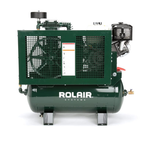 Rolair 20GRBMKK60 Gas-Powered Air Compressor - 633cc Honda GX630 - Base Mount