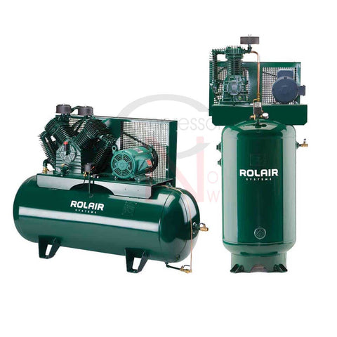 Rolair H2130K17 2 HP Single-Stage Horizontal Air Compressor - 30 Gallon