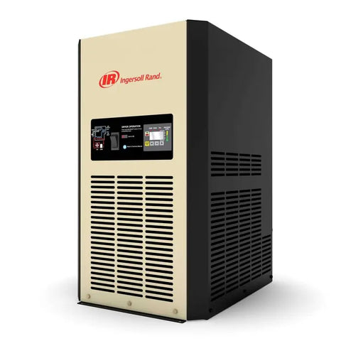 Ingersoll Rand DB127–DB170 non-cycling refrigerated air dryer, angled view showing control panel and ventilated enclosure.