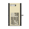 Rear view of Ingersoll Rand Nirvana cycling refrigerated air dryer showing air connections and rear ventilation grille.