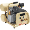 Ingersoll Rand P1IU-A9 2 HP twin-stack air compressor – angled side view showing the pump and dual air tanks
