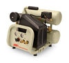 Ingersoll Rand P1IU-A9 2 HP portable single-stage electric twin-stack air compressor – front angled view