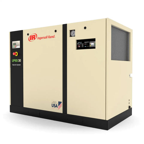 Ingersoll Rand UP6S 20–30 HP rotary screw air compressor – exterior side view