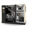 Ingersoll Rand UP6S 20–30 HP rotary screw air compressor – open cabinet showing internal components