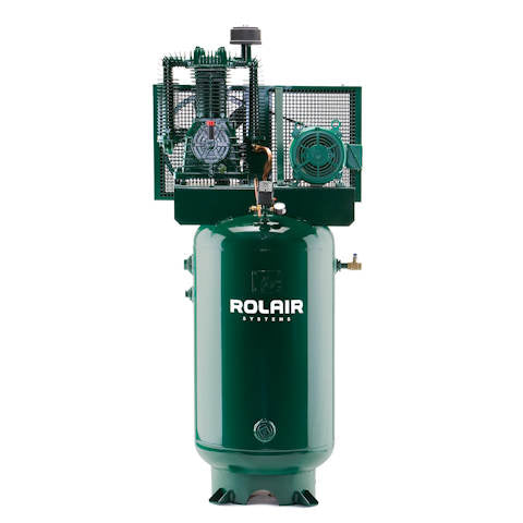 Rolair V75312K30 7.5 HP Two-Stage Vertical Air Compressor - 120 Gallon
