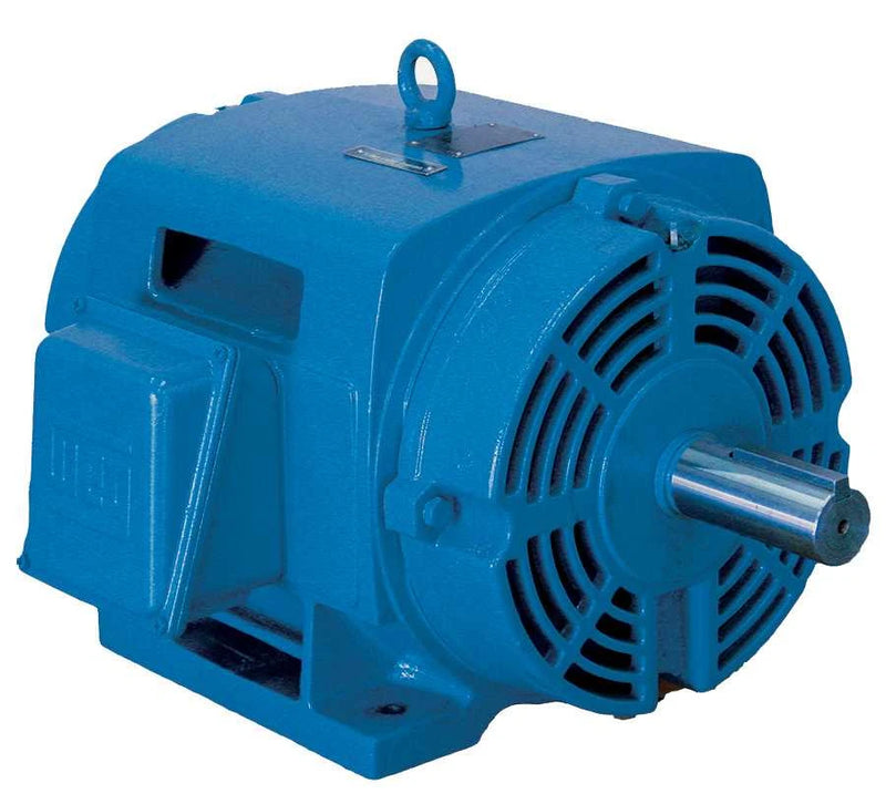 Blue electric motor, representative image for ROLAIR single-phase compressor motors, 1740 RPM