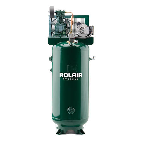 Rolair H15130K17 1.5 HP Single-Stage Horizontal Air Compressor - 30 Gallon